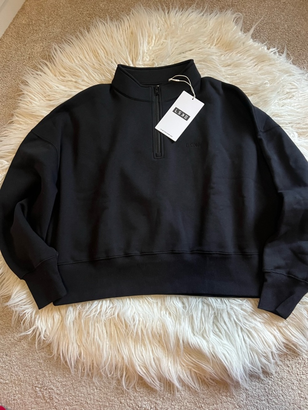 LSKD MVP 1/2 Zip Oversized Sweater